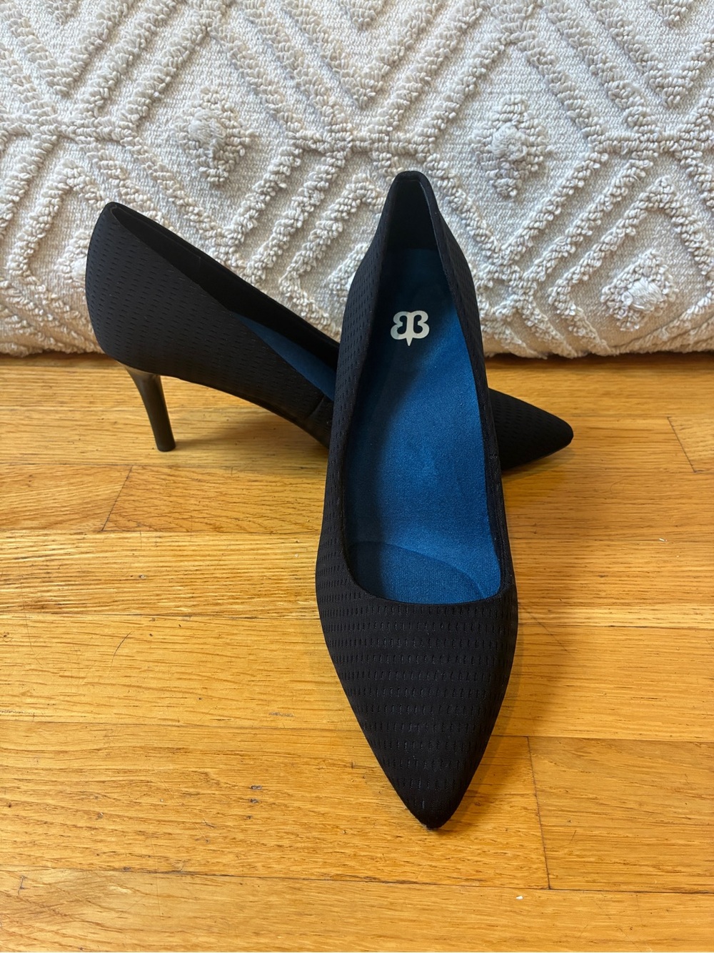 Betabrand Black Pointed-Toe Pumps - Stylish High Heels w/ Cushion & Arch Support
